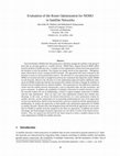 Research paper thumbnail of Evaluation of the Route Optimization for NEMO in Satellite Networks