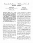 Research paper thumbnail of Scalability analysis of a multihomed network mobility protocol