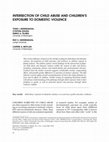 Research paper thumbnail of Intersection of Child Abuse and Children's Exposure to Domestic Violence