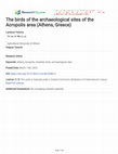 Research paper thumbnail of The birds of the archaeological sites of the Acropolis area (Athens, Greece)