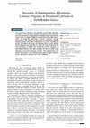 Research paper thumbnail of Necessity of Implementing Advertising Literacy Programs in Preschool Curricula in Debt-Ridden Greecechool Curricula in Debt-Ridden Greece