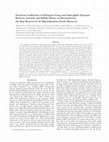 Research paper thumbnail of Partition Coefficients of Platinum Group and Chalcophile Elements Between Arsenide and Sulfide Phases as Determined in the Beni Bousera Cr-Ni Mineralization (North Morocco)