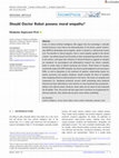 Research paper thumbnail of Should Doctor Robot possess moral empathy