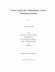 Research paper thumbnail of From conflict to collaboration: Atewa Forest governance