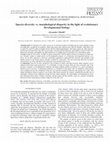 Research paper thumbnail of Species diversity vs. morphological disparity in the light of evolutionary developmental biology