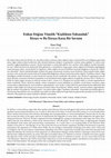 Research paper thumbnail of Erdem Etiğine Yönelik ‘Kişilikten Yoksunluk’ İtirazı ve Bu İtiraza Karşı Bir Savunu