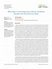 Research paper thumbnail of White Paper on Neurodegenerative Disease and Related Disorders and Associated Case Study