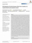 Research paper thumbnail of Phytoplankton functional groups: Short‐term variation in a tropical tidal‐forced estuarine system