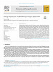 Research paper thumbnail of Energy import costs in a flexible input-output price model