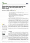 Research paper thumbnail of Natural Antimicrobial Mixtures Disrupt Attachment and Survival of E. coli and C. jejuni to Non-Organic and Organic Surfaces