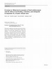 Research paper thumbnail of Erratum to: Behavioral economics of food reinforcement and the effects of prefeeding, extinction, and eticlopride in dopamine D2 receptor mutant mice