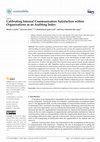 Research paper thumbnail of Calibrating Internal Communication Satisfaction within Organizations as an Auditing Index