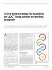 Research paper thumbnail of A five-step strategy for building an LDCT lung cancer screening program