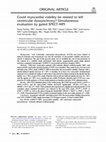 Research paper thumbnail of Could myocardial viability be related to left ventricular dyssynchrony? Simultaneous evaluation by gated SPECT-MPI