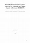 Research paper thumbnail of Frisian Rights at the United Nations - Advocacy for Linguistic and Cultural Equality in Germany