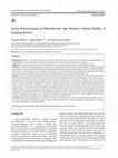 Research paper thumbnail of Social Determinants of Reproductive Age Women's Sexual Health: A Scoping Review