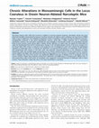 Research paper thumbnail of Chronic Alterations in Monoaminergic Cells in the Locus Coeruleus in Orexin Neuron-Ablated Narcoleptic Mice