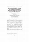 Research paper thumbnail of Students' Perceptions Towards Peer Feedback Approach in a Malaysian English as a Second Language (ESL) Classroom