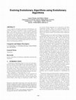 Research paper thumbnail of Evolving evolutionary algorithms using evolutionary algorithms