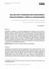 Research paper thumbnail of Deus está morto? Considerações sobre fundamentalismo, fechamento identitário e violência na contemporaneidade