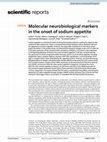 Research paper thumbnail of Molecular neurobiological markers in the onset of sodium appetite