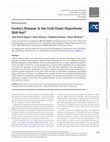 Research paper thumbnail of Crohn’s Disease: Is the Cold Chain Hypothesis Still Hot?