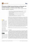 Research paper thumbnail of Concurrence of High Corrosion Resistance and Strength with Excellent Ductility in Ultrafine-Grained Mg-3Y Alloy