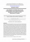 Research paper thumbnail of WILLINGNESS TO DONATE AND UTILIZE HUMAN BREAST MILK AMONG PREGNANT WOMEN IN THE KORLE KLOTTEY MUNICIPALITY, GHANA