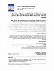 Research paper thumbnail of Perceived Stress and Anxiety in Women during Labour: A Case of Tamale West Hospital, Tamale, Ghana