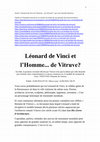 Research paper thumbnail of Léonard de Vinci et l'Homme ¿de Vitruve?. (En français).