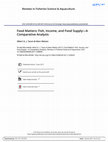 Research paper thumbnail of Food Matters: Fish, Income, and Food Supply—A Comparative Analysis