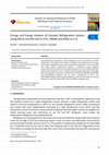 Research paper thumbnail of Energy and Exergy Analysis of Cascade Refrigeration System Using MC22 and MC134 on HTC, R404A and R502 on LTC