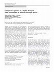 Research paper thumbnail of Comparative genetics of a highly divergent DRB microsatellite in different macaque species