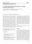 Research paper thumbnail of A quick and robust MHC typing method for free-ranging and captive primate species