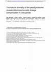 Research paper thumbnail of The natural diversity of the yeast proteome reveals chromosome-wide dosage compensation in aneuploids