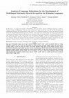 Research paper thumbnail of Analysis of Language Relatedness for the Development of Multilingual Automatic Speech Recognition for Ethiopian Languages