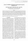 Research paper thumbnail of Analysis of GlobalPhone and Ethiopian Languages Speech Corpora for Multilingual ASR