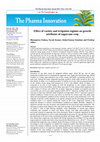 Research paper thumbnail of Effect of variety and irrigation regimes on growth attributes of sugarcane crop