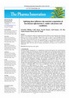 Research paper thumbnail of Splitting dose influence the nutrient acquisition of Saccharum officinarum L. under calcareous soil conditions