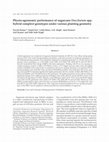 Research paper thumbnail of Physio-agronomic performance of sugarcane (Saccharum spp. hybrid complex) genotypes under various planting geometry