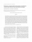 Research paper thumbnail of Performance, nutrient uptake and economics of rainfed rice varieties under different crop establishment techniques