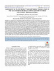 Research paper thumbnail of ASSESSMENT OF PLANT PRODUCT AND MICROBIAL FORMULATION IN THE MANAGEMENT OF BRINJAL SHOOT AND FRUIT BORER (LEUCINODES ORBONALIS GUEN