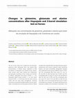 Research paper thumbnail of Changes in Glutamine, Glutamate and Alanine concentrations after Vaquejada and 3-barrel simulation test on horses