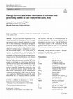 Research paper thumbnail of Energy recovery and waste valorization in a frozen food processing facility: a case study from Lazio, Italy