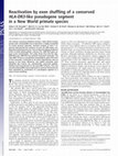 Research paper thumbnail of Reactivation by exon shuffling of a conserved HLA-DR3-like pseudogene segment in a New World primate species