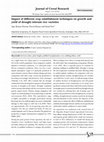 Research paper thumbnail of Impact of different crop establishment techniques on growth and yield of drought tolerant rice varieties