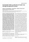 Research paper thumbnail of Sustainable fodder production in South Asia through silvopastoral systems