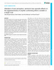 Research paper thumbnail of Serotonin has opposite effects on the aggressiveness of crayfish, facing either a smaller or a larger rival: alteration of size perception