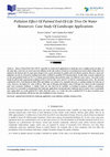 Research paper thumbnail of Pollution Effect Of Painted End-Of-Life Tires On Water Resources: Case Study Of Landscape Applications