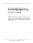 Research paper thumbnail of Erratum: Reflecting on the institutional processes for college success: The experiences of four Chicanos in the context of inequality